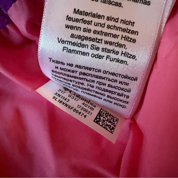 Columbia Baby Snowsuit Bunting Pink Purple Fleece 3–6 Months - Picture 8 of 10